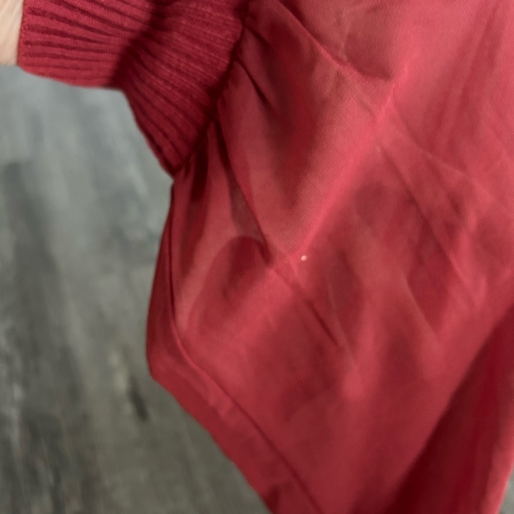NWOT Urban Outfitters Top with Sheer Sleeves S - Picture 2 of 3